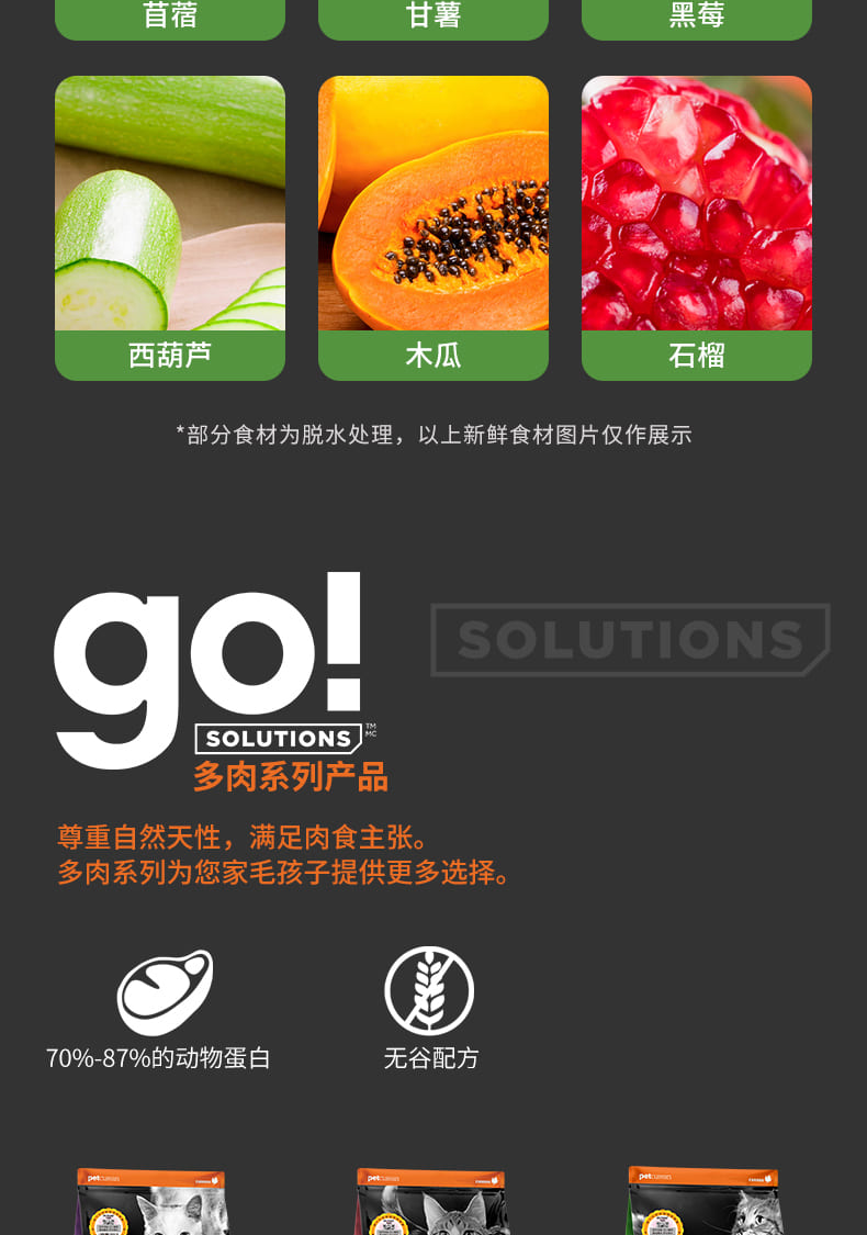 Go!-Solutions多肉系列无谷含三文鱼+淡水鳟鱼配方猫粮_07